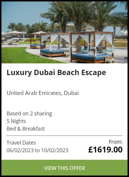 Luxury Dubai Beach Escape