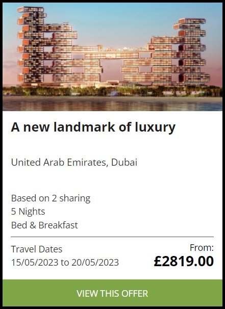 Dubai landmark of luxury