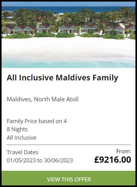 Maldives, North Male Atoll Allinclusive Family
