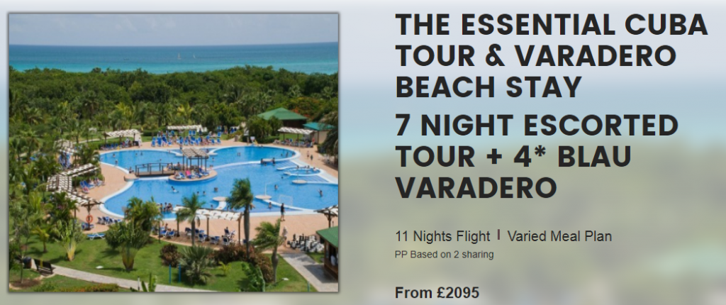 Cuba Tour & Varadero Beach Stay