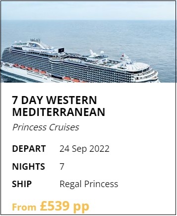 princess cruise-western meditterranea - 7SeasHolidaysUK