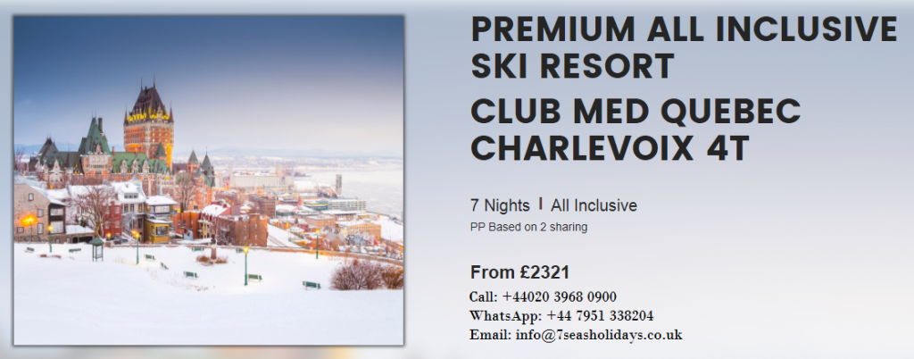 Winter Sports Ski Holiday 2022 UK