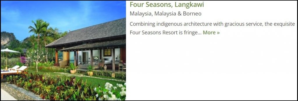 4 seasons langkawi