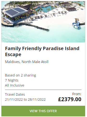 Family Friendly Paradise Island Maldives, North Male Atoll