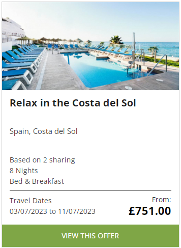 Travel Package Holiday in Spain