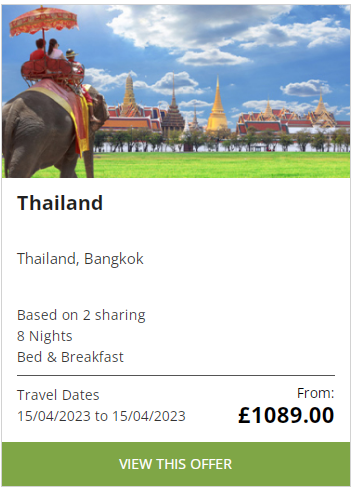 Book a trip to Thailand