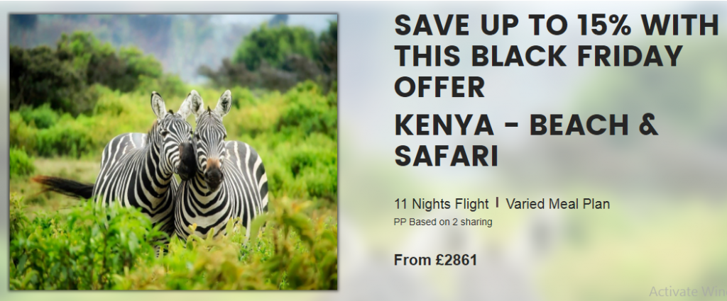 Save up to 15% on Kenyan Safari with this Black Friday offer